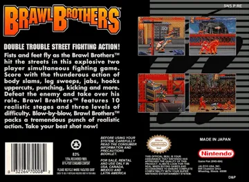 Brawl Brothers (USA) box cover back